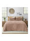 Lino Home Bettbezug Großes Doppelbett 220x240cm Stacy Salmon 800 GSMGsm