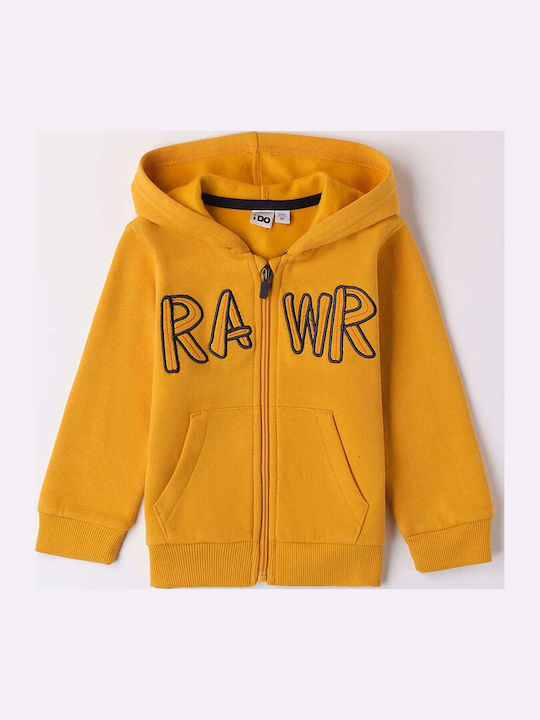 Kids Sweatshirt Cardigan Yellow