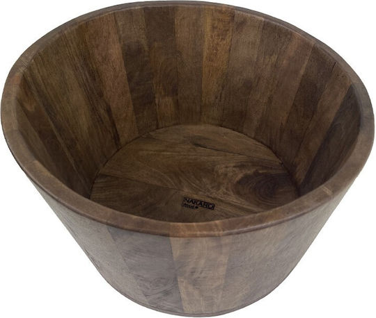 Nakaro Wood Салатна купа Дърво Кафяв 40x40см 1бр
