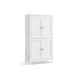 Vasagle Cabinet de baie L60xA30xÎ110cm Alb