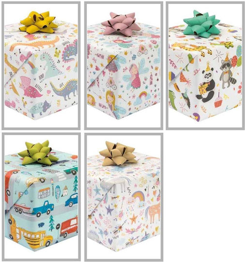 Pol-Mak Hârtie de împachetat pentru Cadou Multicolor 200cm. 50buc