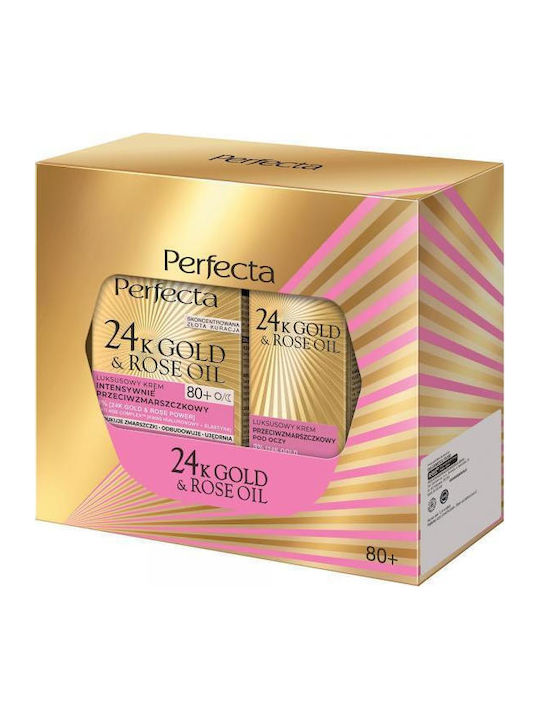 Perfecta 24K Gold & Rose Oil Hautpflegeset für Anti-Aging