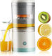 Portable Citrus Juicer Arvada Squeezepro Yw-yzj 80w 18,000 Rpm Portable 2400 Mah Battery 7.4v Capacity 500ml White