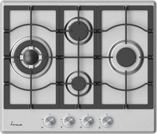 Fram Gaskochfeld Autonom 60x51εκ. Silber