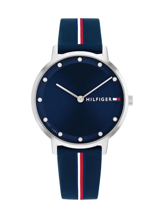 Tommy Hilfiger Pippa Women's Watch with Blue Rubber Strap 1782736