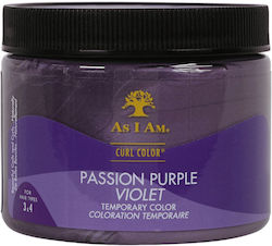 As I Am Curl Color Temporary Gel Dye Passion Purple Tinted Hair Gel for Gray Hair 182ml