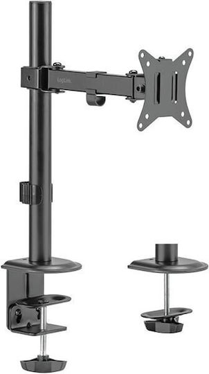 LogiLink BP0170 Βάση Γραφείου Οθόνης έως 32" με Βραχίονα Γκρι