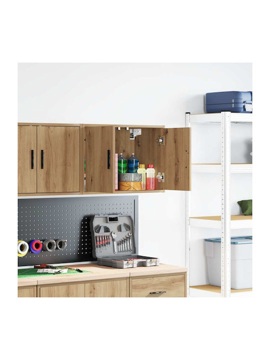 Wand Wohnzimmer Vitrine aus Spanplatte Braune 6...