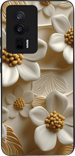 Sonique 3D Flower Series Case for Xiaomi Poco F5 Pro 5G White