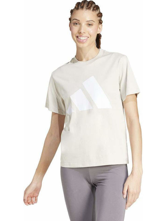 adidas Essentials Big Logo T-Shirt Brown