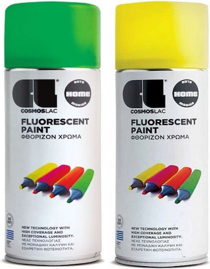 Spray Paint Acrylic with Metallic Effect Fluorescent 400ml