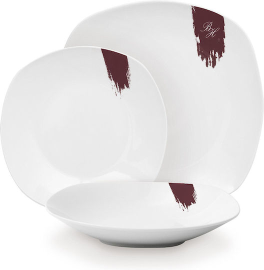 Berlinger Haus White Porcelain Dinnerware Set 18pcs
