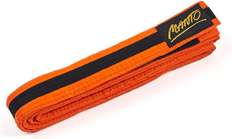 Centură Jiu-Jitsu MN-A867-OR/BK-M3 Portocalie