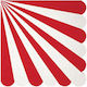 Dessert Napkin Striped Red 20pcs