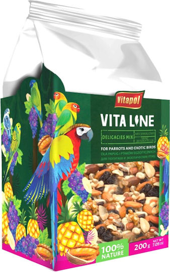 Vitapol Vitaline Amestec de Nuci pentru Toți Papagalii 200g