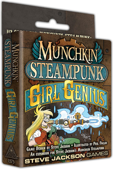 Разширение на играта Munchkin Steampunk Girl Genious за 3-6 играчи 10+ години (EN) Steve Jackson Games
