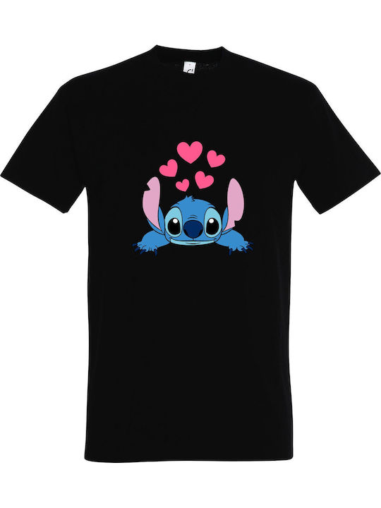 Παιδικό T-shirt Black Stitch In Love