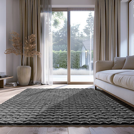 Lino Home 67x140cm Rutschfestes Grau Wohnzimmer Teppich Lino Home 67x140cm Rutschfestes Grau Wohnzimmer Teppich