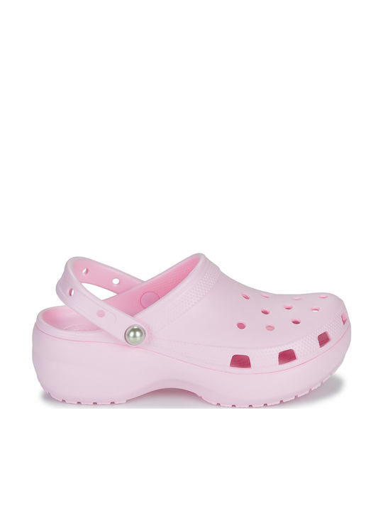 Crocs Classic Pearl Γυναικεία Σαμπό Ροζ