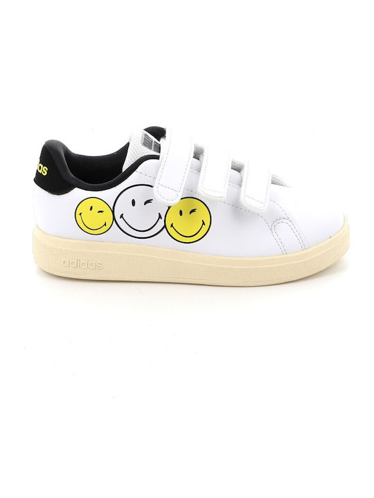 adidas Advantage Παιδικά Sneakers με Σκρατς Λευκά