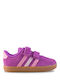 VL Court 3.0 Cf Hook Loop Kids Sneakers with Hoop & Loop Closure Purple