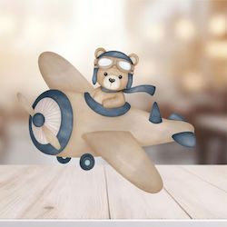 Decorațiune Botez Ursuleț de Pluș Avion