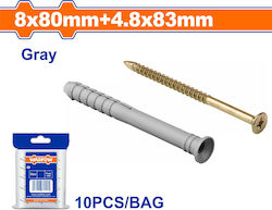 Wadfow Βισμα Πλαστικο Χτυπητο Βιδα 8χ80mm 4.8x83mm 10tem Wxto922 Wadfow Βισμα Πλαστικο Χτυπητο Βιδα 8χ80mm 4.8x83mm 10tem Wxto922