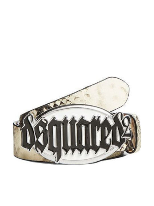Dsquared2 Gothic Urban Din piele Curea de Damă Gri