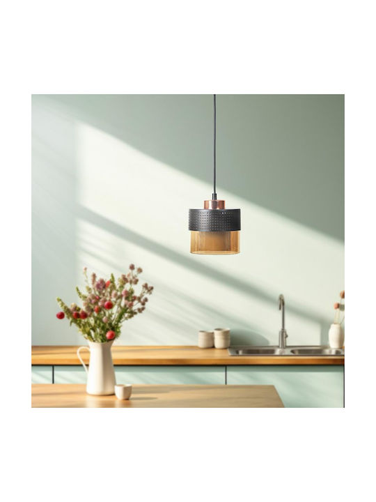 Fylliana Pendant Light Bronze with Socket E27 15x75x75cm