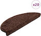 Stair Mats 20 Pcs Brown 65 X 21 X 4 Cm