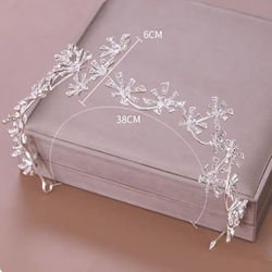 Frumoasă Decorațiune de Păr pentru Mireasă din Cristal Argintiu Aneta Dimensiuni Lungime 38cm Lățime 6cm Frumoasă Decorațiune de Păr pentru Mireasă din Cristal Argintiu Aneta Dimensiuni Lungime 38cm Lățime 6cm