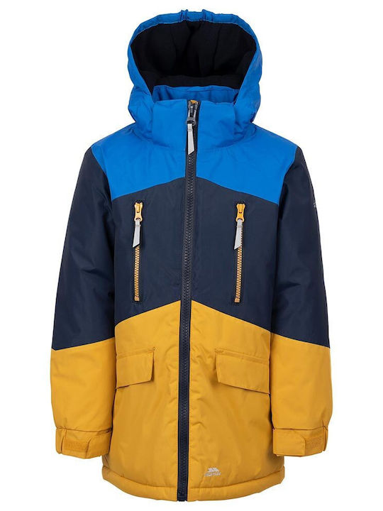 Wasserdicht Kinder Freizeitjacke mit Kapuze Blau