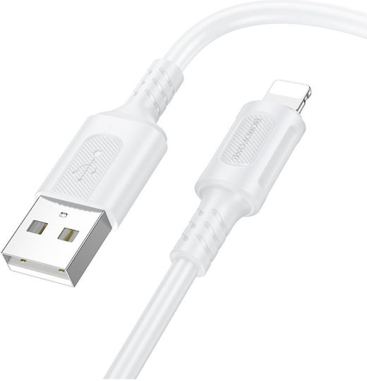 Borofone USB-A zu Lightning Kabel 12W Weiß 1m