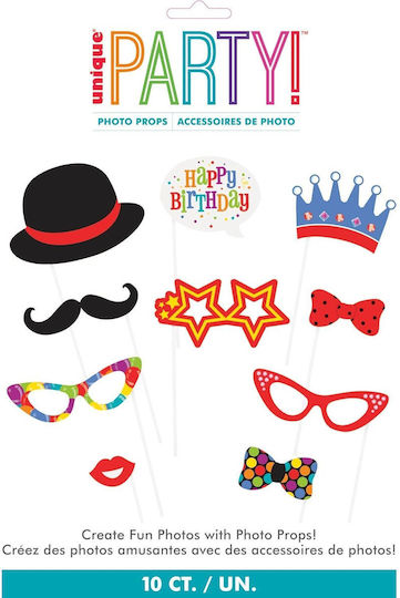 Unique Photo Booth Prop Σετ 10τμχ U62993