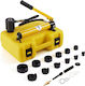 Vevor 10 Ton Hydraulic Knockout Punch Kit 1/2" Έως 2" Conduit Hole Cutter Set Ko Tool Kit Puncher 6 Piece Metal Sheet Driver Tools Aluminium Brass Inox Fiberglass Plastic