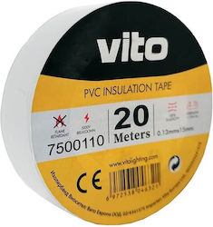 Vito Insulation Tape 19mm X 20m White 7500110