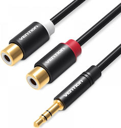 Vention 3,5mm Stecker-2x RCA-Buchse Kabel 0,3m