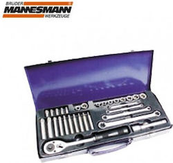 Mannesmann M 189-31 Комплект Кестени с Орехчета 1\2" и 1\4" 31 Бройки