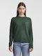 Pieces Women's Long Sleeve Sweater Green