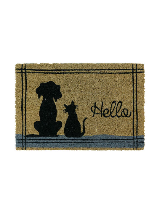 Coconut Fiber Entrance Mat Dog Cat Sl8629 40x60 San Lorentzo 8629