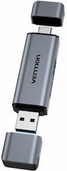 Vention Card Reader για SD/microSD CLLH0 Vention Card Reader για SD/microSD CLLH0