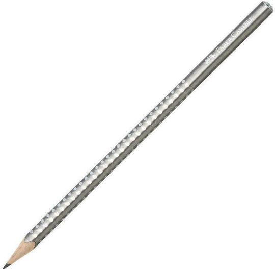 Faber Castell Grip Sparkle Silver Pencil 118213