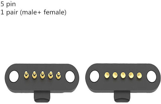 Pogo Pin Magnetic Connector 5p Male Female