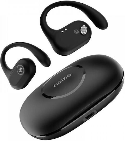Noise Pure Pods Offenes Ohr Bluetooth-Freisprecheinrichtung Kopfhörer mit Ladeetui Schwarz