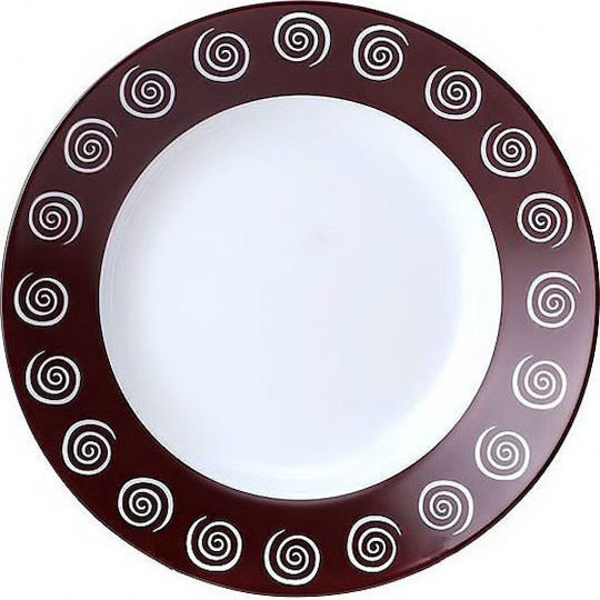 Luminarc Πιάτο Βαθύ Γυάλινο Καφέ 22cm