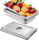 Vevor Steam Table Pans 4 Pack 20.9 X 12.8 X 3.9 Inches Deep Full-Size Steam Table Pan 13L Food Container Stainless Steel Hotel Oven Tray Food Pans by Marmelada Steam Table Pan