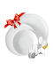 Lubiana White Porcelain Dinnerware Set 120pcs