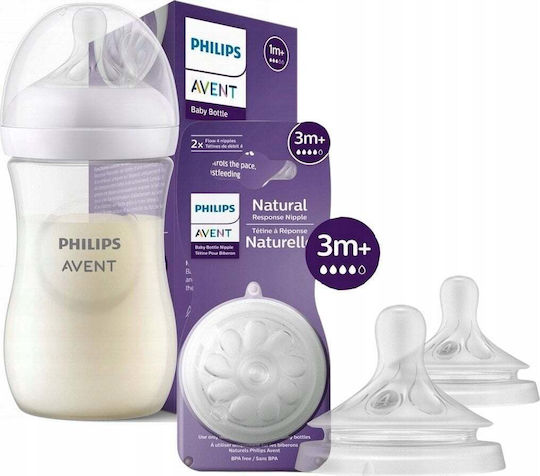 Philips Plastic Baby Bottle Anti-Colic with Silicone Nipple for 1+ months 260ml