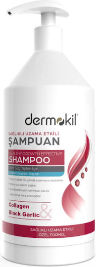 Dermokil Collagen & Black Garlic Σαμπουάν κατά της Τριχόπτωσης για Ταλαιπωρημένα Μαλλιά 1000ml