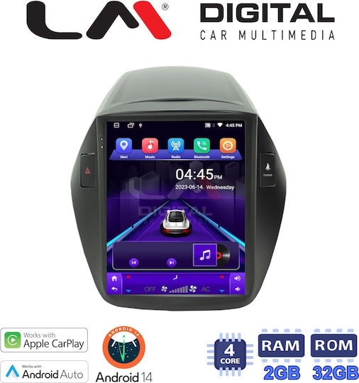 LM Digital Auto-Audiosystem für Hyundai iX35 2009 > 2015 (Bluetooth/USB/WiFi/GPS/Apple-Carplay/Android-Auto) mit Touchscreen 9.7"
